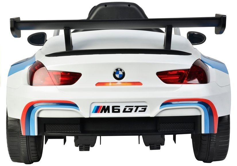 Vienvietis elektromobilis vaikams bmw m6 gt3, baltas