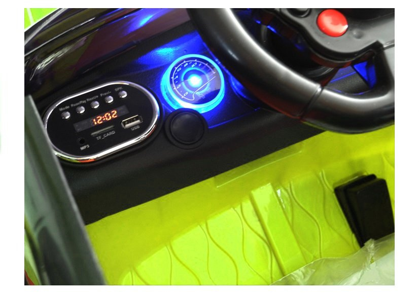 Dvivietis elektromobilis vaikams lean toys hl1638, žalias
