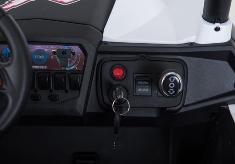 Elektrinis visureigis vaikams Jeep XMX, raudonas 3