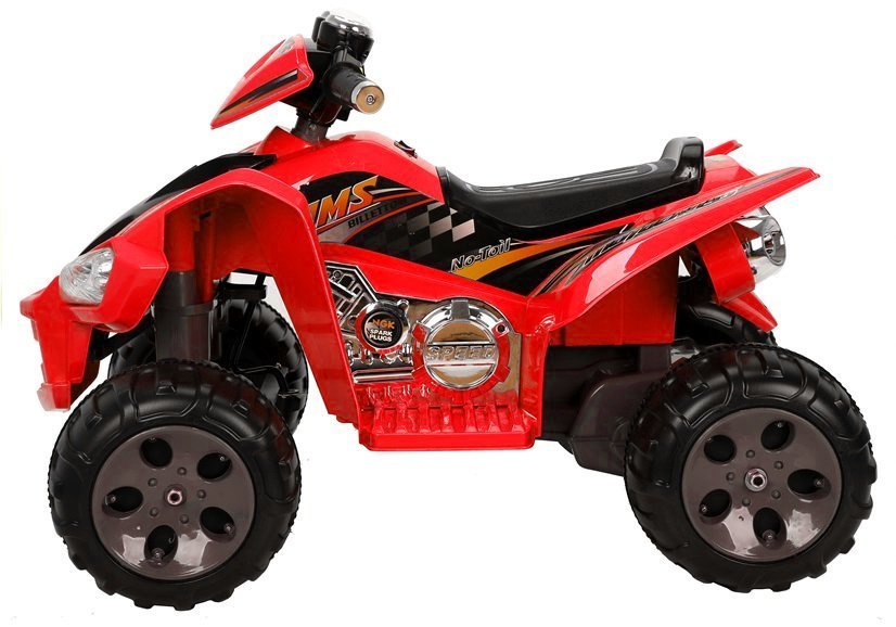 Elektrinis keturratis vaikams quad, raudonas
