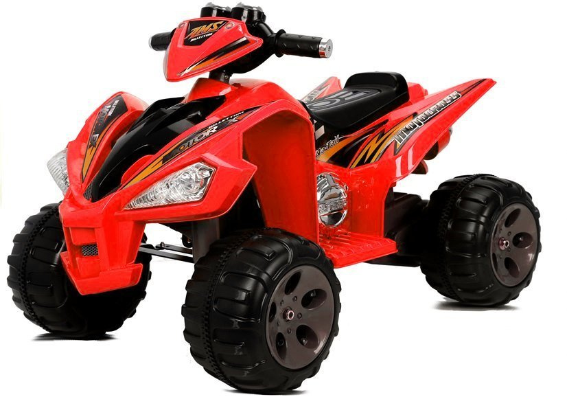 Elektrinis keturratis vaikams quad, raudonas