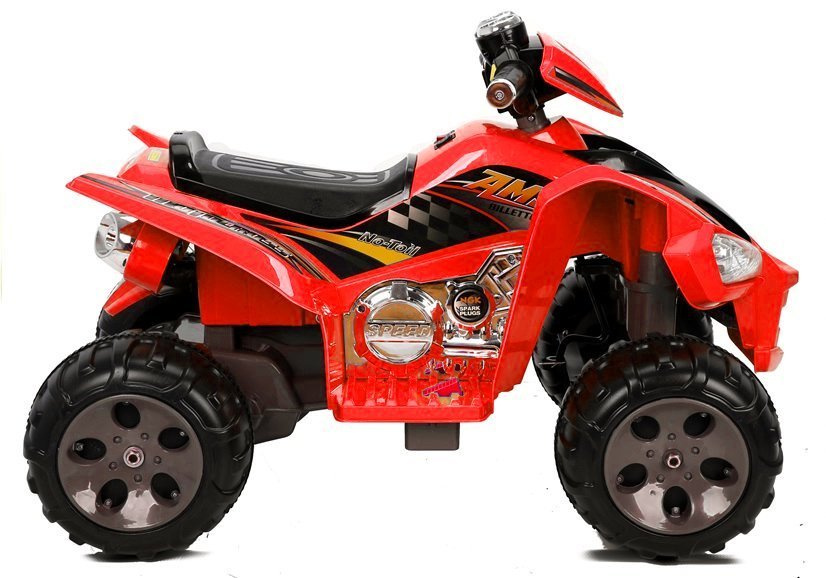 Elektrinis keturratis vaikams quad, raudonas