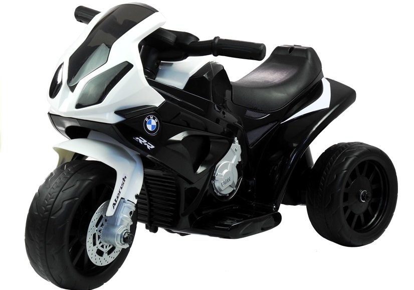 Trijų ratų elektrinis motociklas vaikams l-toys bmw s1000rr, juodas