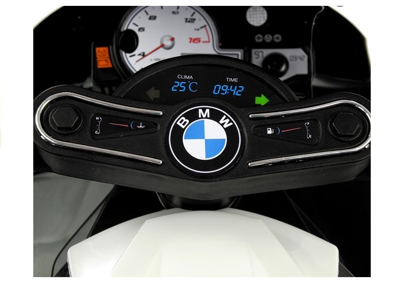 Trijų ratų elektrinis motociklas vaikams l-toys bmw s1000rr, juodas