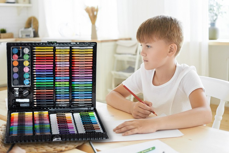 Piešimo ir kūrybos rinkinys Super Mega Art Set, 168 vnt.