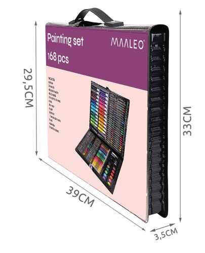 Piešimo ir kūrybos rinkinys Super Mega Art Set, 168 vnt.