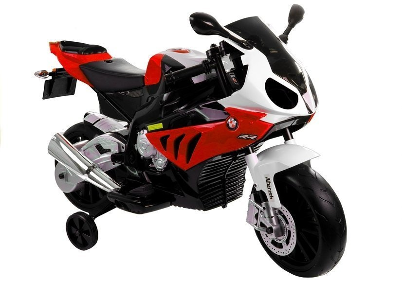 Elektrinis motociklas bmw s1000rr vaikams, raudonas