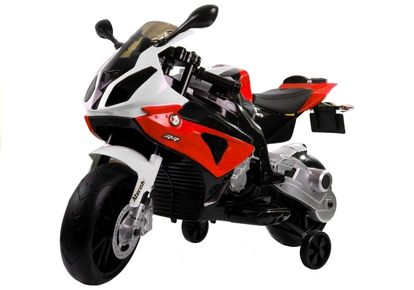 Elektrinis motociklas bmw s1000rr vaikams, raudonas