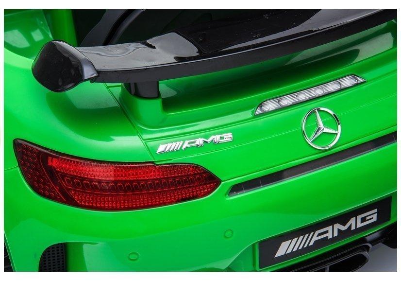 Vienvietis vaikiškas elektromobilis mercedes gtr lean cars, žalias