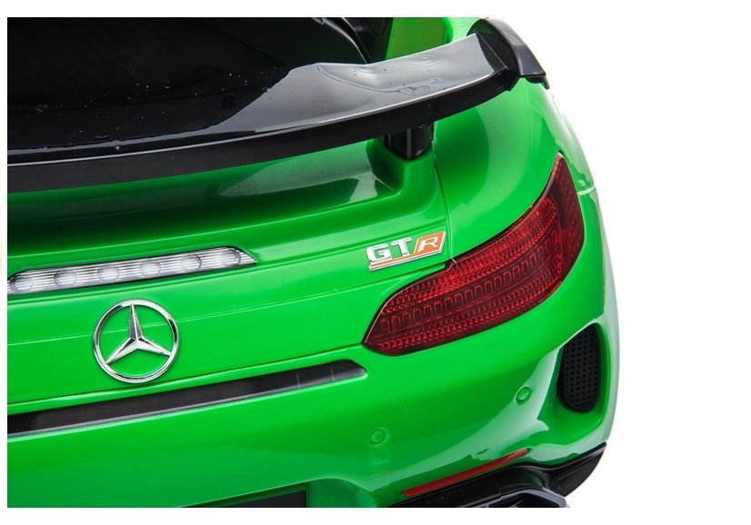 Vienvietis vaikiškas elektromobilis mercedes gtr lean cars, žalias