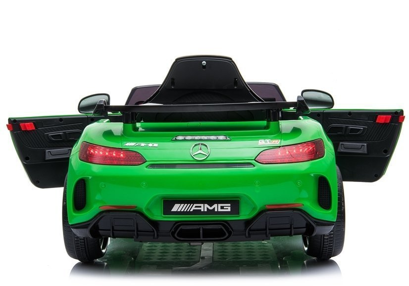 Vienvietis vaikiškas elektromobilis mercedes gtr lean cars, žalias