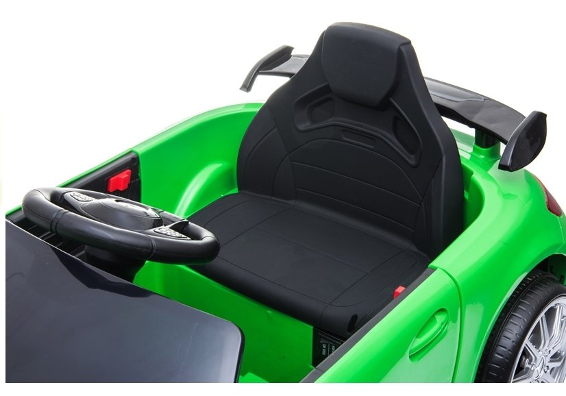 Vienvietis vaikiškas elektromobilis mercedes gtr lean cars, žalias
