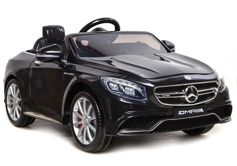 Elektromobilis vaikams mercedes s63 amg juodas lakuotas