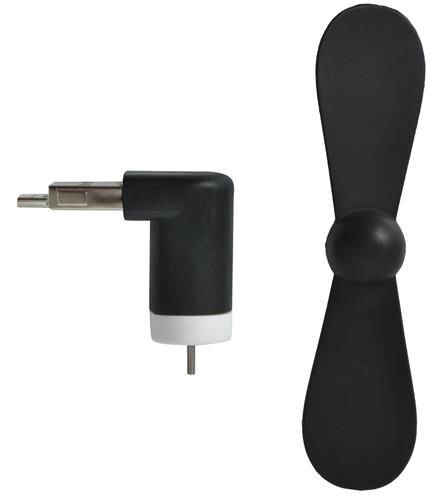 Mikro usb ventiliatorius, juodas