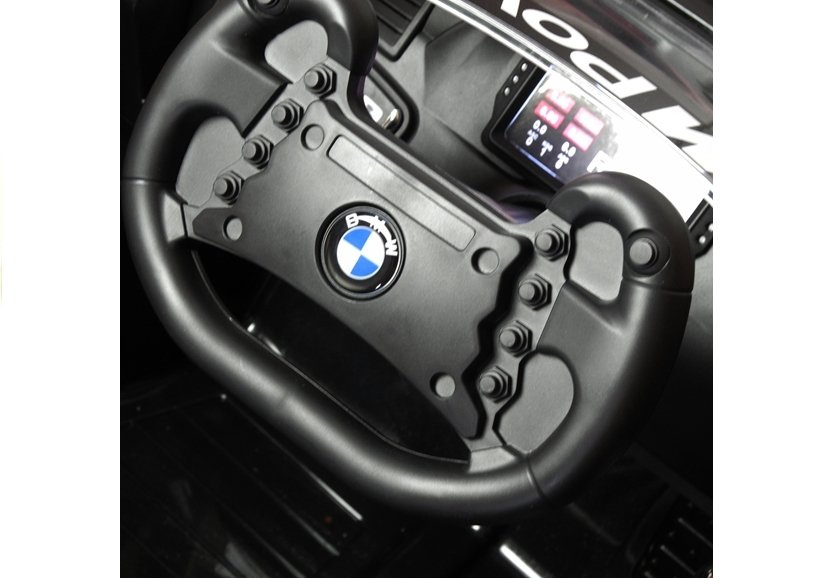 Vienvietis elektromobilis vaikams bmw m6 gt3, juodas