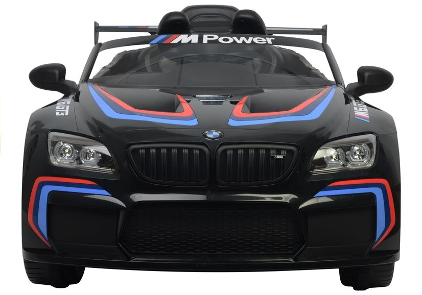 Vienvietis elektromobilis vaikams bmw m6 gt3, juodas