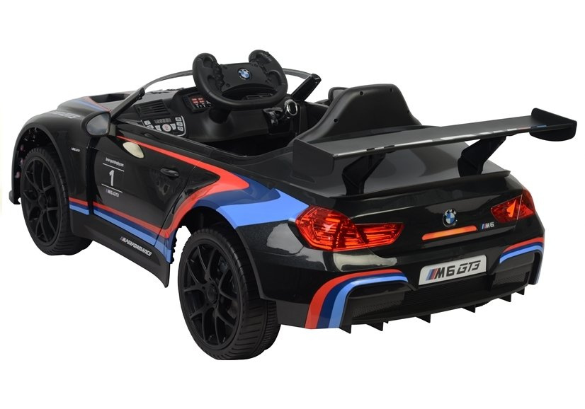 Vienvietis elektromobilis vaikams bmw m6 gt3, juodas