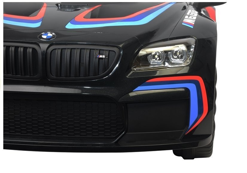 Vienvietis elektromobilis vaikams bmw m6 gt3, juodas