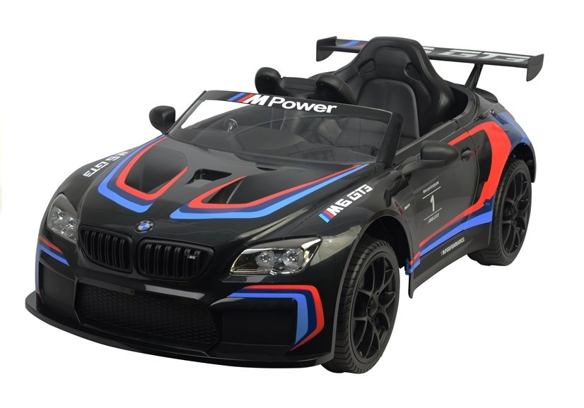 Vienvietis elektromobilis vaikams bmw m6 gt3, juodas