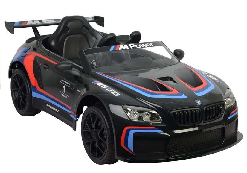 Vienvietis elektromobilis vaikams bmw m6 gt3, juodas