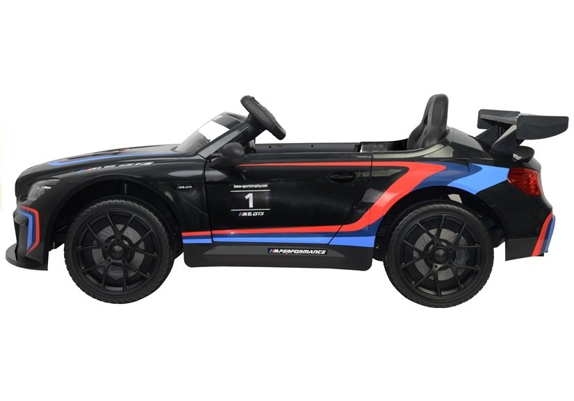 Vienvietis elektromobilis vaikams bmw m6 gt3, juodas