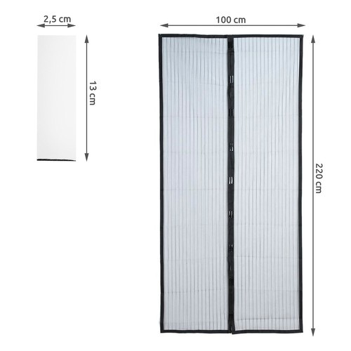 Apsauginis tinklelis durims iso trade su velcro, 220x100 cm