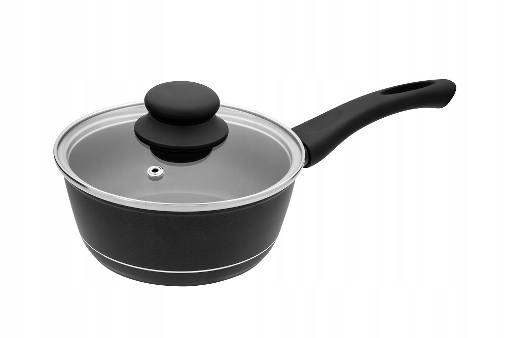 1,2 l puodas su dangčiu all kitchen black 16cm