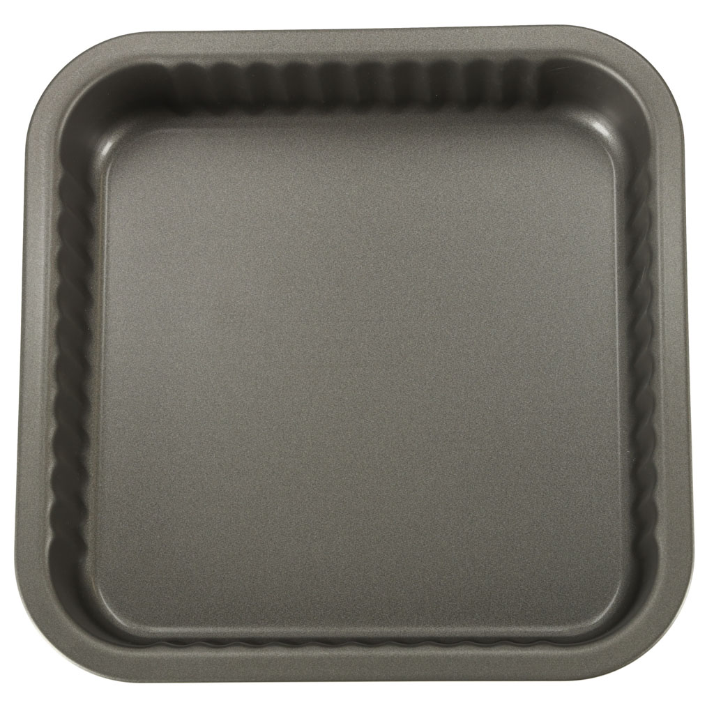 Neprideganti kepimo forma pyragams ir picoms, 24x24 cm, pilka