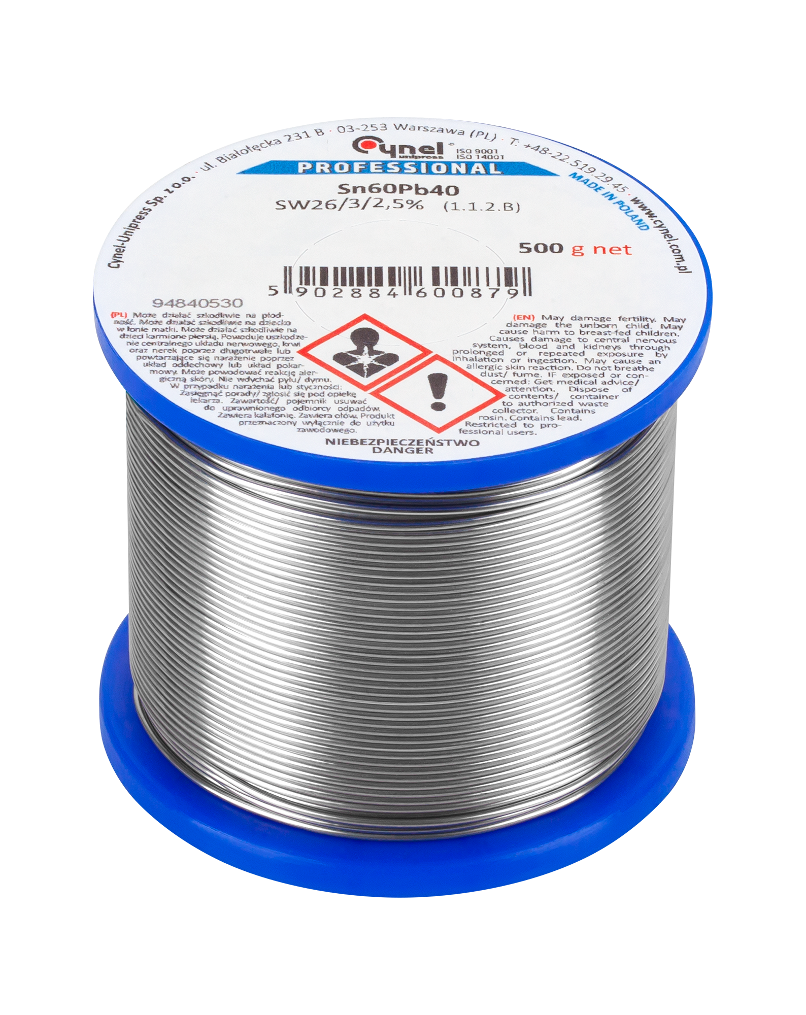 Alavas 1,5 mm/500 g sn60pb40 cynel