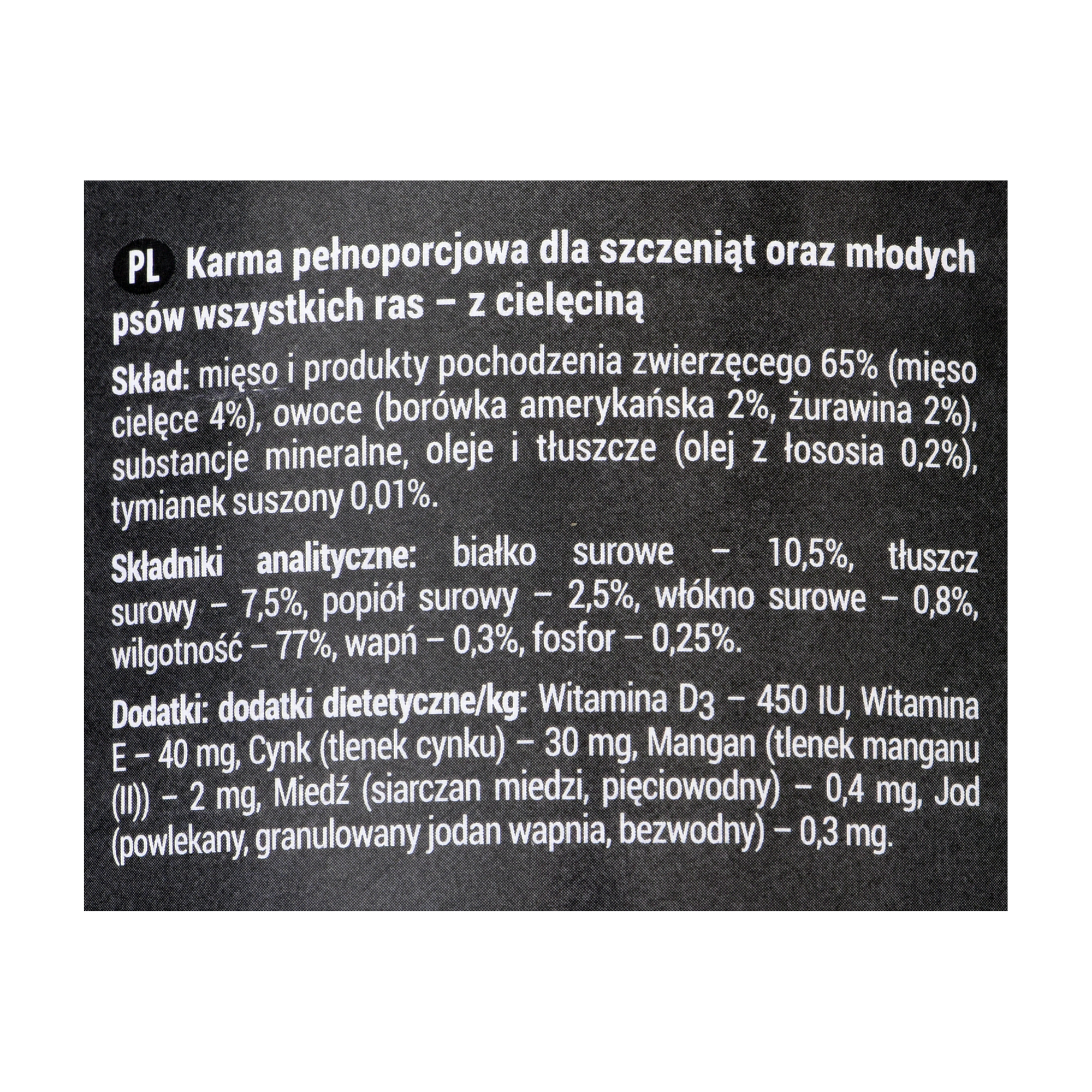 Rafi junior konservai šunims su veršiena, 400 g