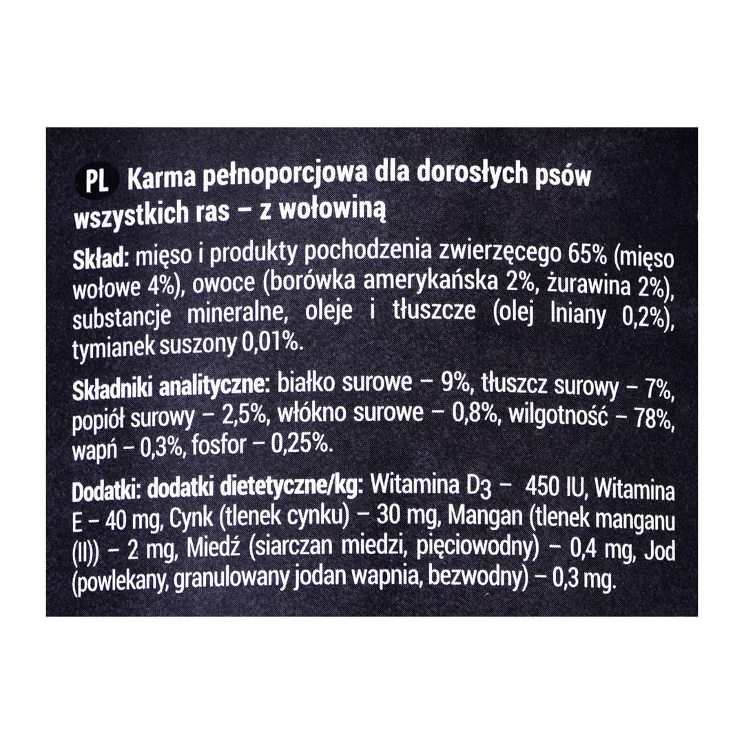 Rafi konservai šunims su jautiena, 400 g