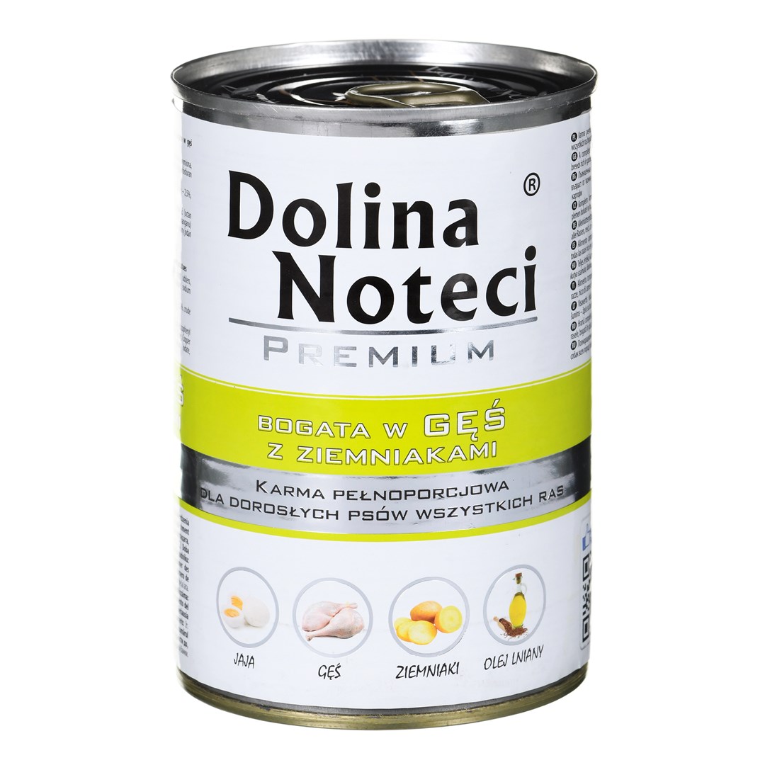 Dolina noteci premium šunims su žąsiena ir bulvėmis, 400g