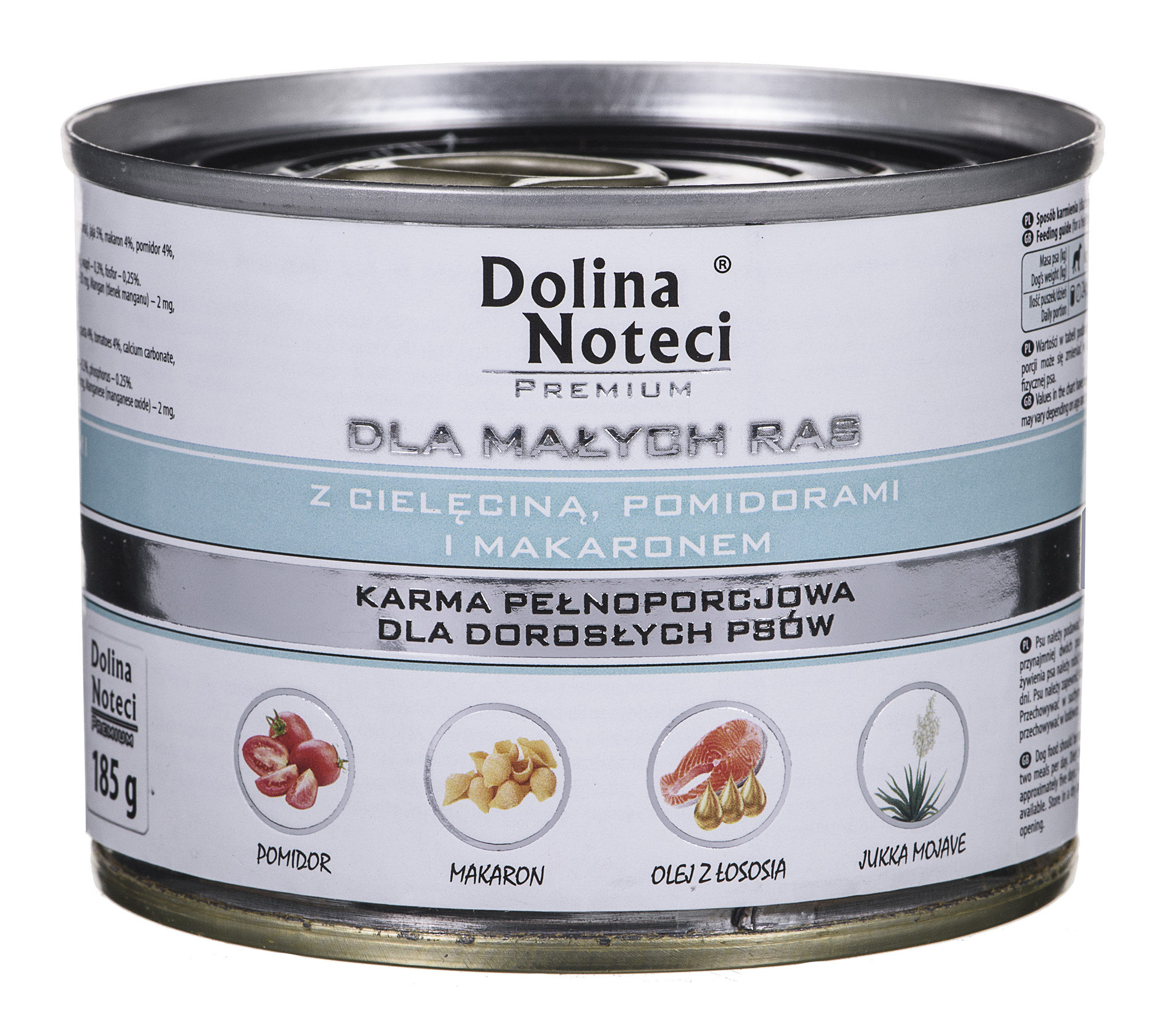Dolina noteci premium su veršiena, pomidorais ir makaronais 185 g