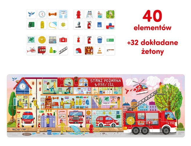 CzuCzu galvosūkis Taip dirba ugniagesiai 40 vienetų + mokomasis plakatas