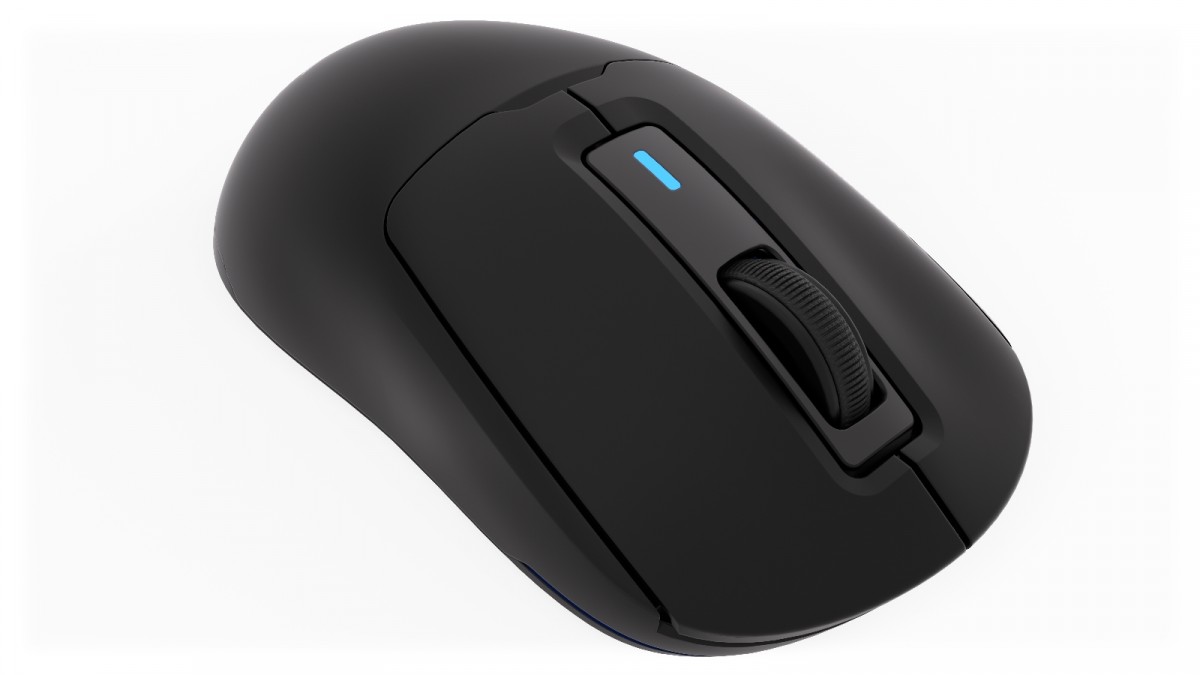 Žaidimų pelė - krux plasma wireless 12000 dpi rgb juoda, juoda