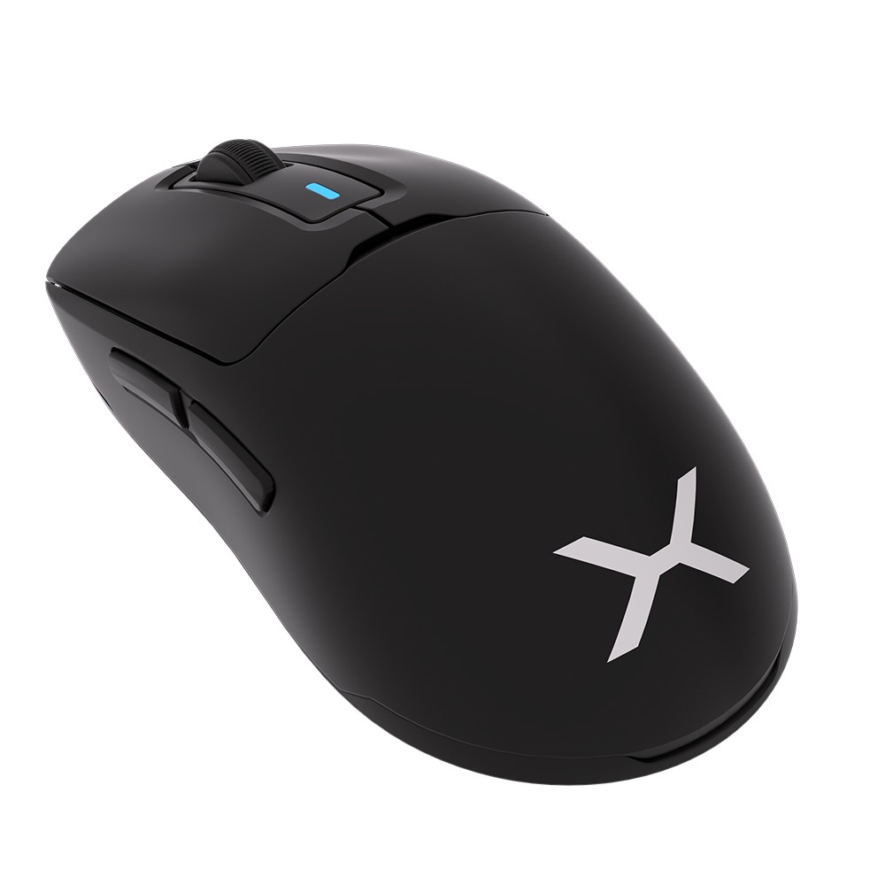 Žaidimų pelė - krux plasma wireless 12000 dpi rgb juoda, juoda