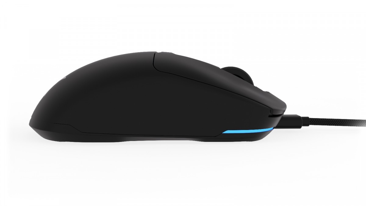 Žaidimų pelė - krux plasma wireless 12000 dpi rgb juoda, juoda