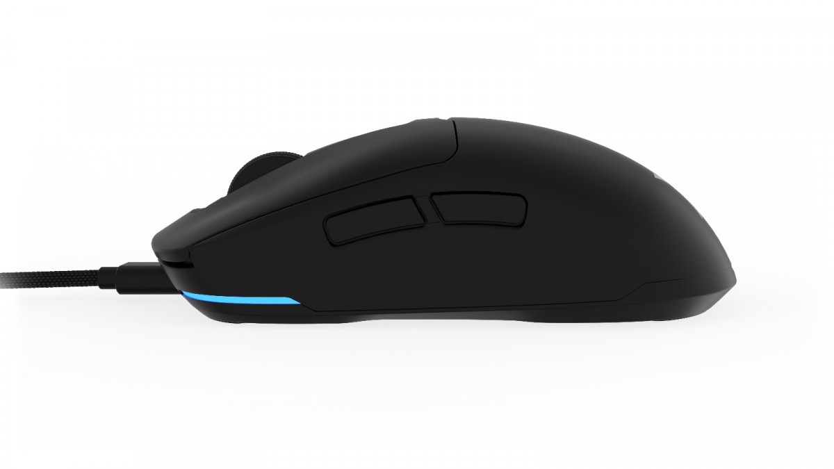 Žaidimų pelė - krux plasma wireless 12000 dpi rgb juoda, juoda