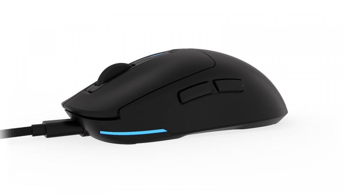 Žaidimų pelė - krux plasma wireless 12000 dpi rgb juoda, juoda