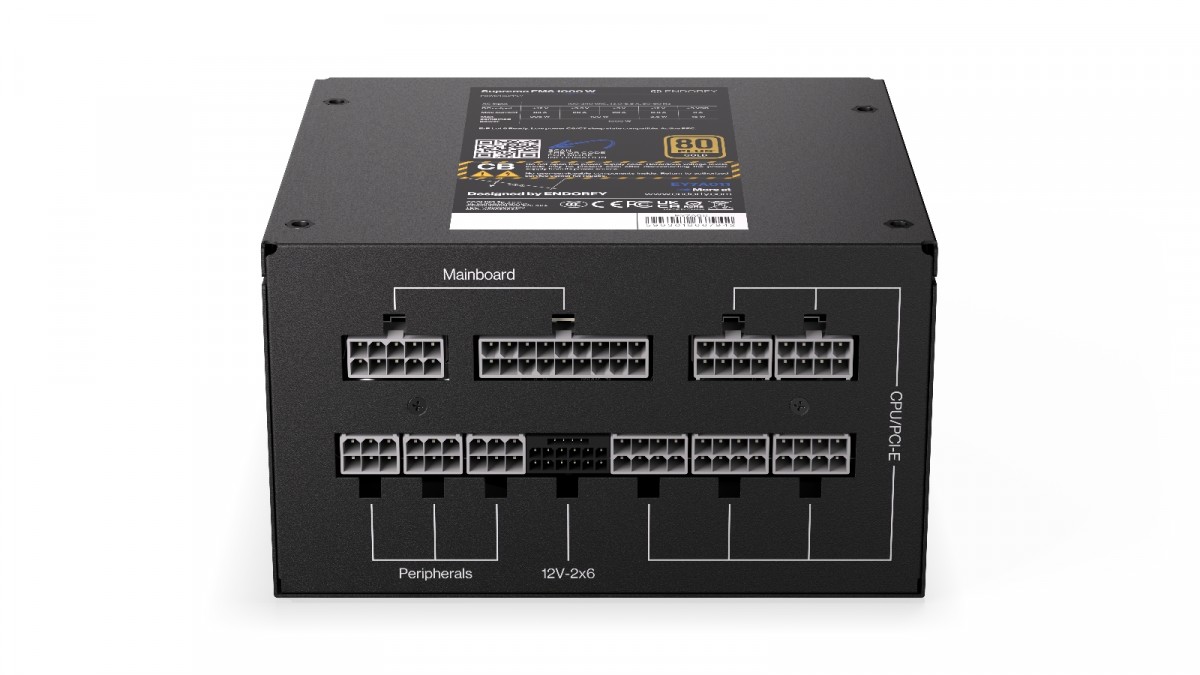 Maitinimo Šaltinis Maitinimo Blokas - Endorfy Supremo Fm6 1000W 80 Plus Gold Juodas, Juodas