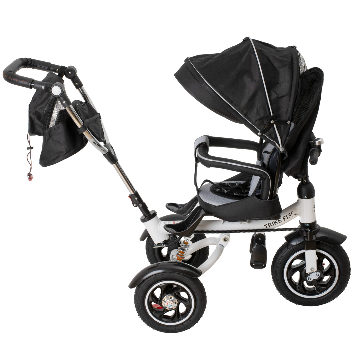 Triratis dviratukas su stogeliu trike fix v3 juoda