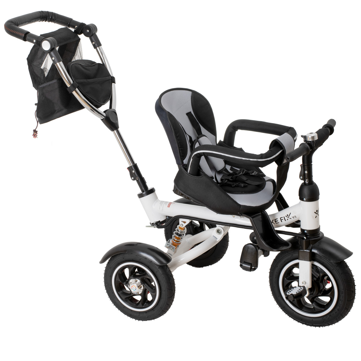 Triratis dviratukas su stogeliu trike fix v3 juoda