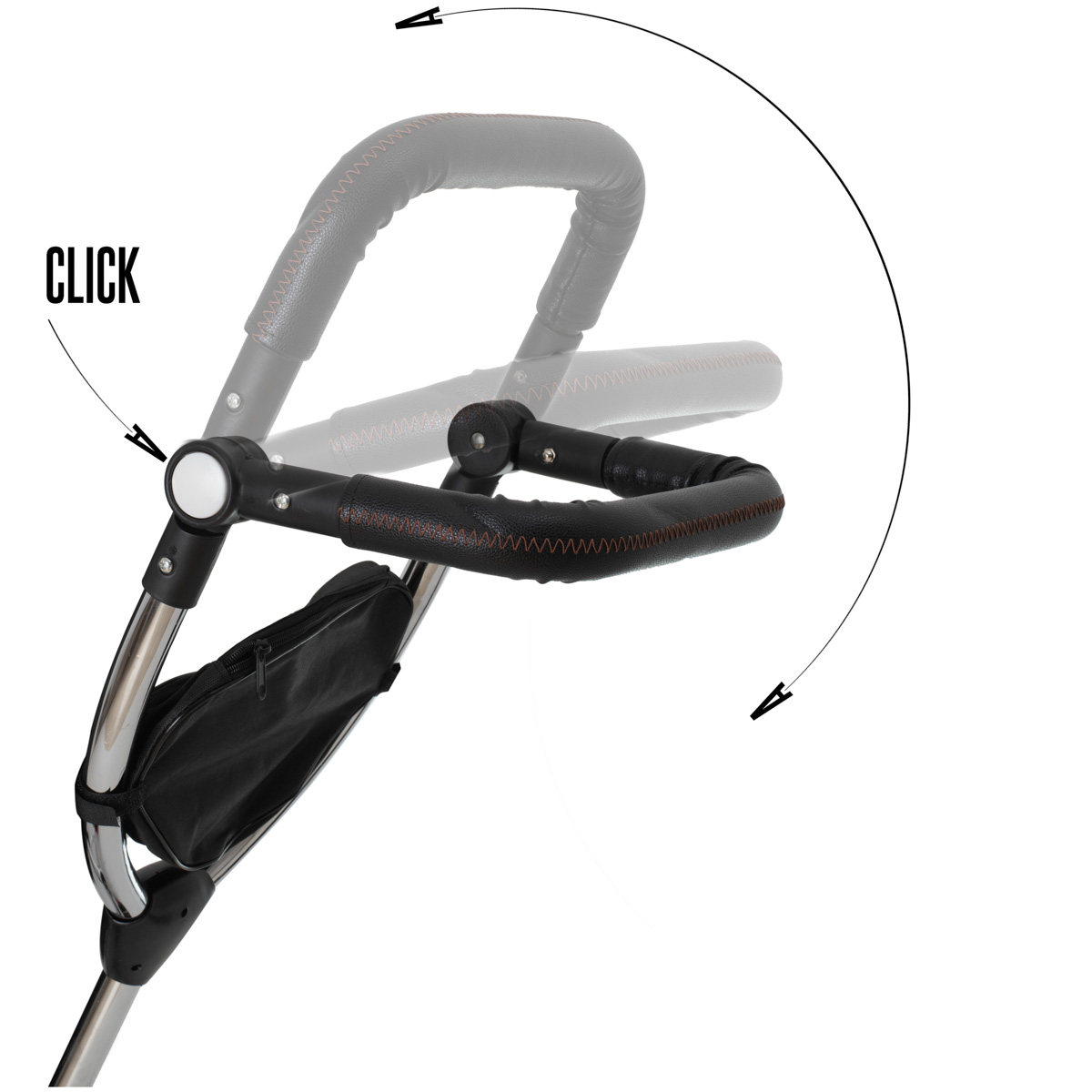 Triratis dviratukas su stogeliu trike fix v3 juoda