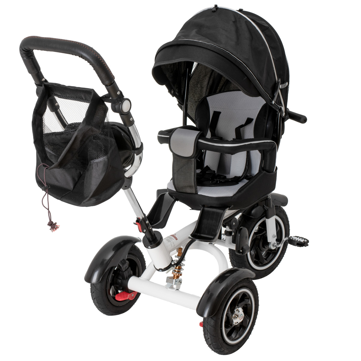 Triratis dviratukas su stogeliu trike fix v3 juoda
