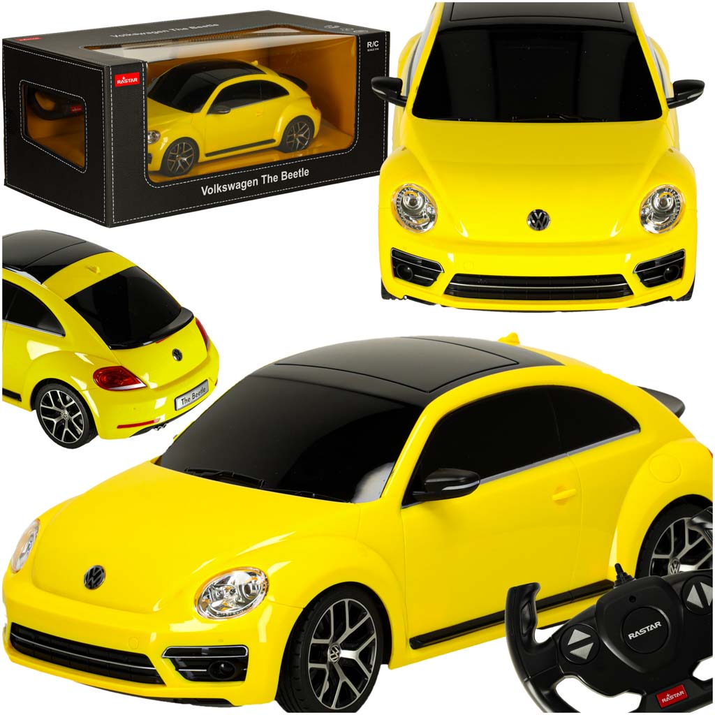 Rc automobilis 1:14 volkswagen beetle geltonas