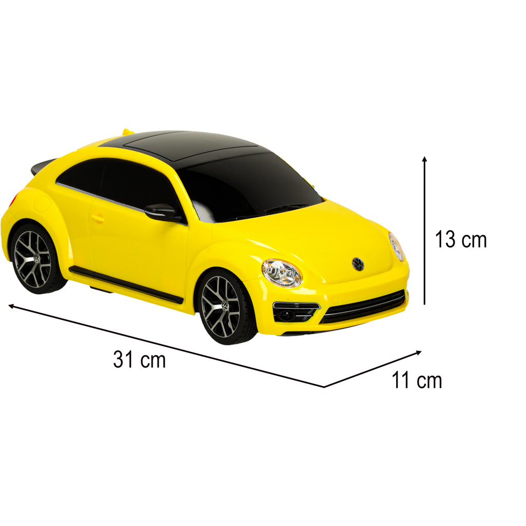 Rc automobilis 1:14 volkswagen beetle geltonas