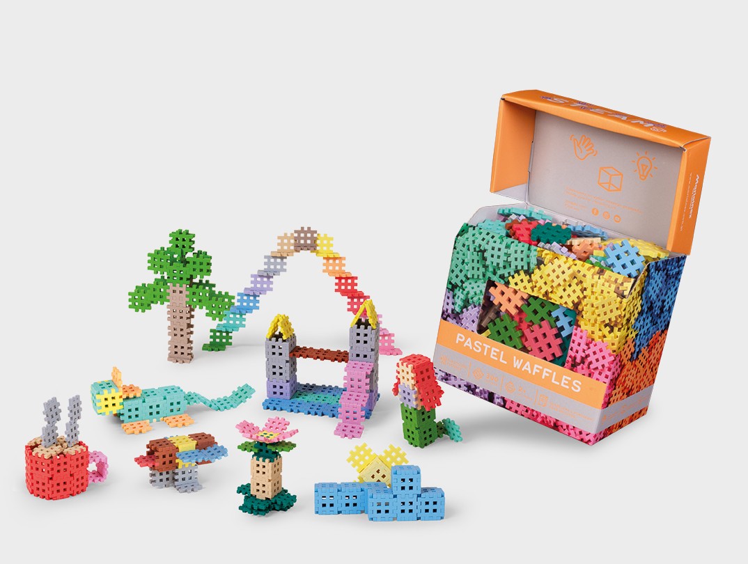 Konstruktorius waffle mini pastel konstruktorius 500 elementas