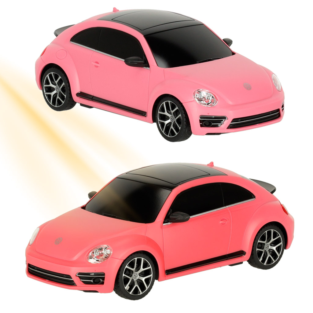 Rc automobilis 1:24 volkswagen beetle-uv rožinės spalvos