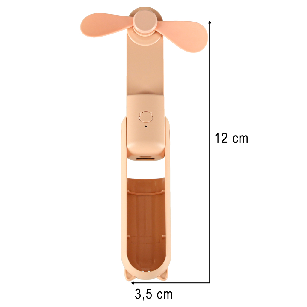 Mini ventiliatorius su saugos funkcijomis