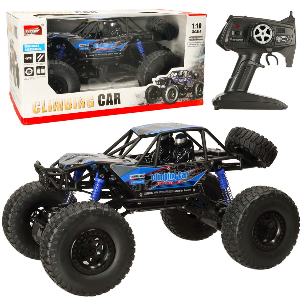RC vikšrinis laipiojimo automobilis 1:10 4WD 48 cm mėlynas